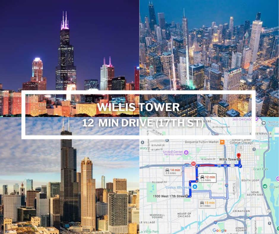 2 Bed & 3 Bath Chicago Condo Eksteriør billede