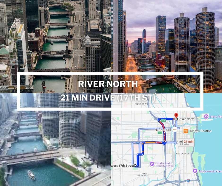 2 Bed & 3 Bath Chicago Condo Eksteriør billede